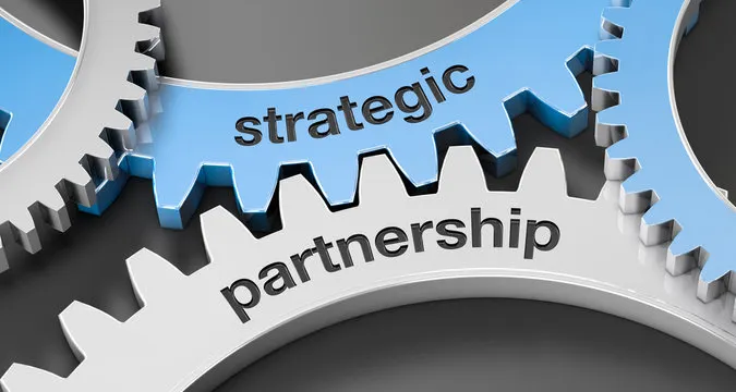Handshake icon representing collaborations and partnerships.